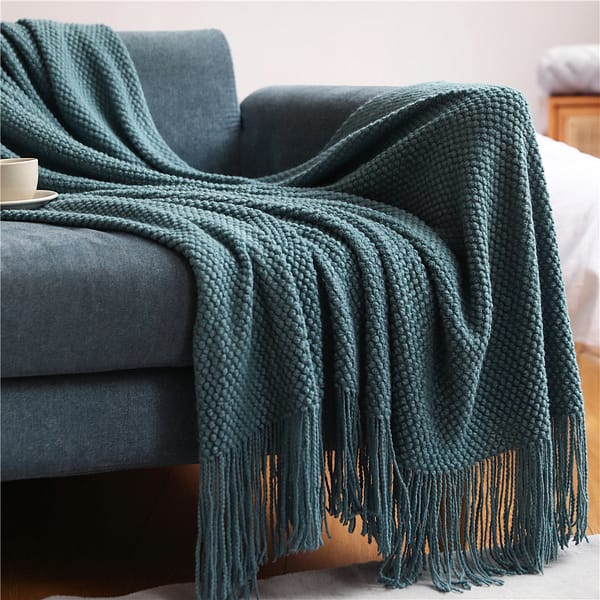 Green Knit Blanket