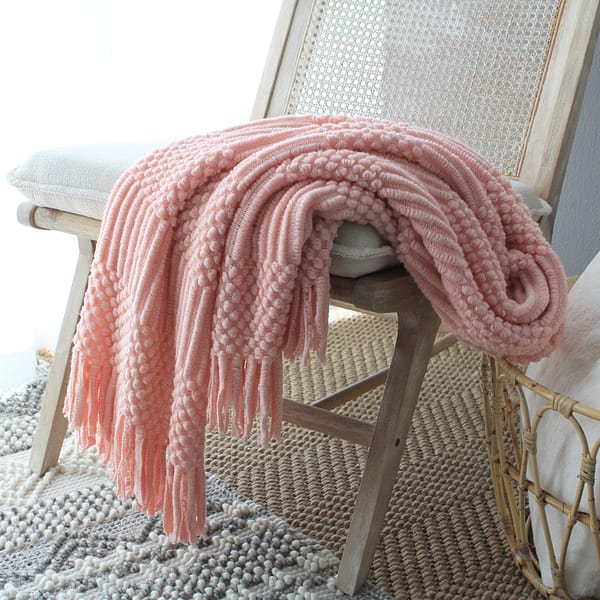 Pink Woven Blanket